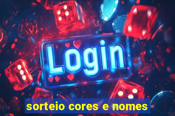 sorteio cores e nomes